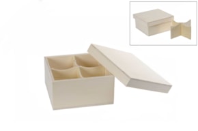 CAIXA 4DIV. 16.5X16.5X8CM