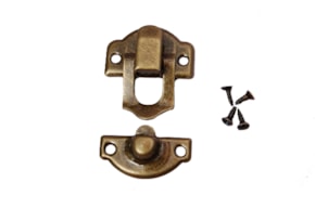 SET 6 FECHOS 2.7X2.5CM DOURADO ENVELHECIDO