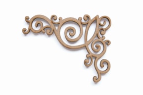 SET 12 CORNERS 10.4X8X0.3CM MDF