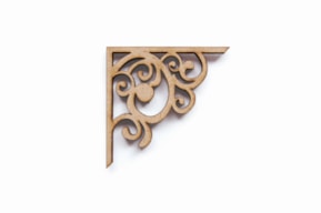 SET 12 CANTOS 5x5x0.3CM MDF