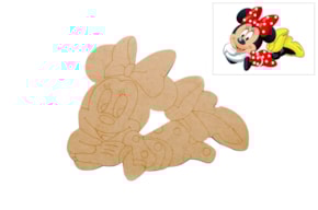 SET 2 MOUSES 30x24x0.3CM MDF