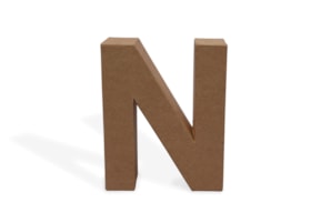 PR * LETRA N PAPIER MACHE 17.5X5.5CM  08793.00.14