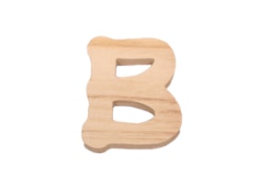 SET 10 LETRAS B 5.6X7X0.6CM CHOUPO