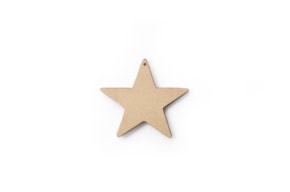 SET 12 ESTRELAS 6.8X6.3X0.3CM MDF