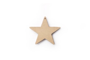 SET 12 ESTRELAS 9X8.4X0.3CM MDF