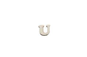 SET 12 LETRAS  U 1.7x1.5x0.4CM CHOUPO