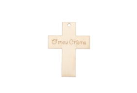 SET 12 CRUZES 6x4.5x0.3CM "O MEU CRISMA" CHOUPO
