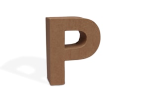 PR * LETTER P PAPIER MACHE 17.5X5.5CM  08793.00.16