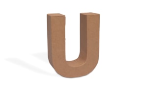 PR * LETTER U PAPIER MACHE 17.5X5.5CM  08793.00.21