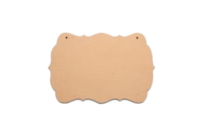 SET 2 PLACAS C/FURO 30X20X0.3CM MDF