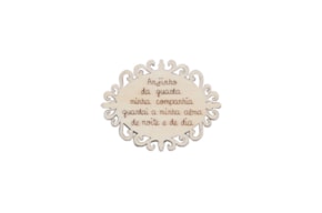 SET 12 PLACAS COM ORAÇAO 5X3.8X0.3CM CHOUPO