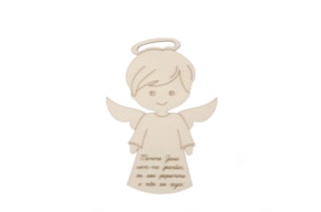 SET 12 ANJOS COM ORACAO 7X10X0.3CM CHOPO