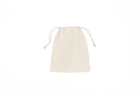 SET 4 UNBLEACHED COTTON BAG W/ROPE 20X24CM