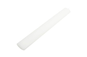 VELA BATIZADO OVAL 4.5X32CM BRANCA SATINADA