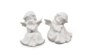 SET 2 ANJOS SENT. 12CM