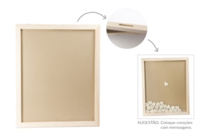 QUADRO 45X55X1.8CM C/VIDRO