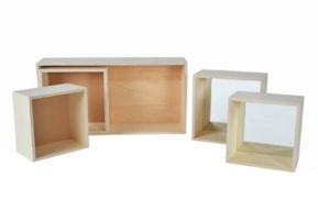 SET 5 QUADROS 60X30X15cm-26.5X26.5X14cm-23X23X13cm