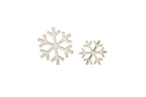 SORTIDO 12 FLOCOS DE NEVE 3.3X3.6X0.3CM CHOUPO