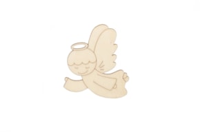 SET 12 ANJOS 6.5X7.5X0.3CM CHOUPO