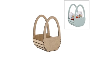 KIT CAIXA CESTO 9X9X15X0.3CM MDF