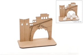 CASA P/PRESEPIO 12.4X10.9X0.3CM MDF