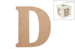 SET 6 LETRAS D 13.7X0.3CM MDF