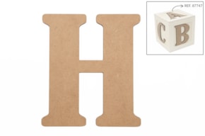 SET 6 LETRAS H 13.7X0.3CM MDF