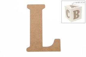 SET 6 LETRAS L 13.7X0.3CM MDF
