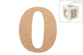 SET 6 LETRAS O 13.7X0.3CM MDF