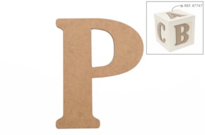 SET 6 LETRAS P 13.7X0.3CM MDF