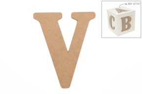 SET 6 LETRAS V 13.7X0.3CM MDF