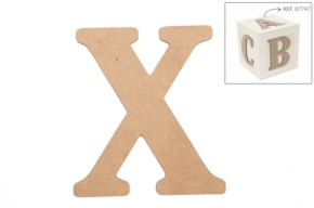 SET 6 LETRAS X 13.7X0.3CM MDF