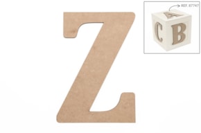 SET 6 LETRAS Z 13.7X0.3CM MDF