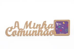 P.FOTO QUAD. A MINHA COMUNHAO 48.3X12X1.2CM MDF