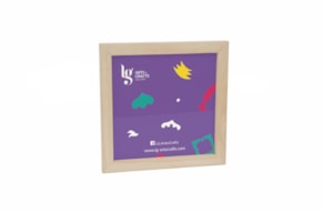 QUADRO 23.5x23.5x1.6CM C/ VIDRO