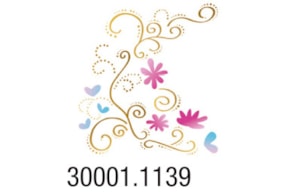 STENCIL 13X13CM FLORAL 300011139 ACRILEX