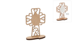 SET 2 CRUZES 8.9X13.6X0.3CM MDF C/BASE 10X4.4X0.3CM MDF