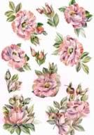 RICE PAPER 35X50CM FLORAL 2390-840