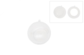 BOLA ACRILICA 10CM C/ABERTURA D.5CM