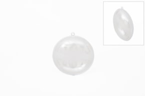 BOLA ACRILICA ACHATADA 4X9CM