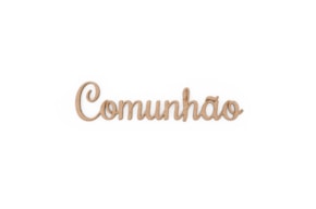 SET 12 PALAVRAS COMUNHÃO 12.4X3X0.3CM MDF