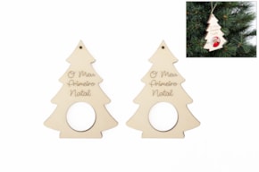 SET 12 P. FOTOS ARVORE NATAL 7.6X10X0.3CM CHOUPO