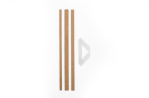 SET 4 RULERS 30X3.5X0.5CM MDF