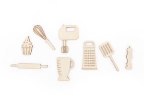 SET 8 ACESSORIOS DE COZINHA 5X0.3CM CHOUPO