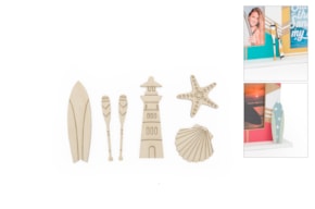 SET 12 ELEMENTOS DO MAR 5-8CMX0.3CM CHOUPO