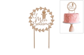 SET 2 ESPETOS O MEU BATISMO 18X30X0.3CM MDF