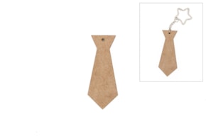 SET 12 GRAVATAS 3.7X9X0.5CM MDF