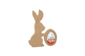 SET 2 CONEJOS PARA HUEVO 14.9X19.2X1.6CM MDF