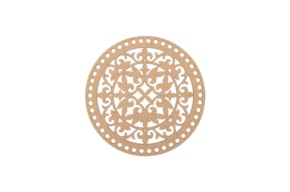 SET 2 BASES REDONDAS COM FUROS D.20X0.3CM MDF