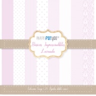 PR * BLOCO 25 PAPERS SCRAP MINI 17x17cm LAVANDA PFY-2298